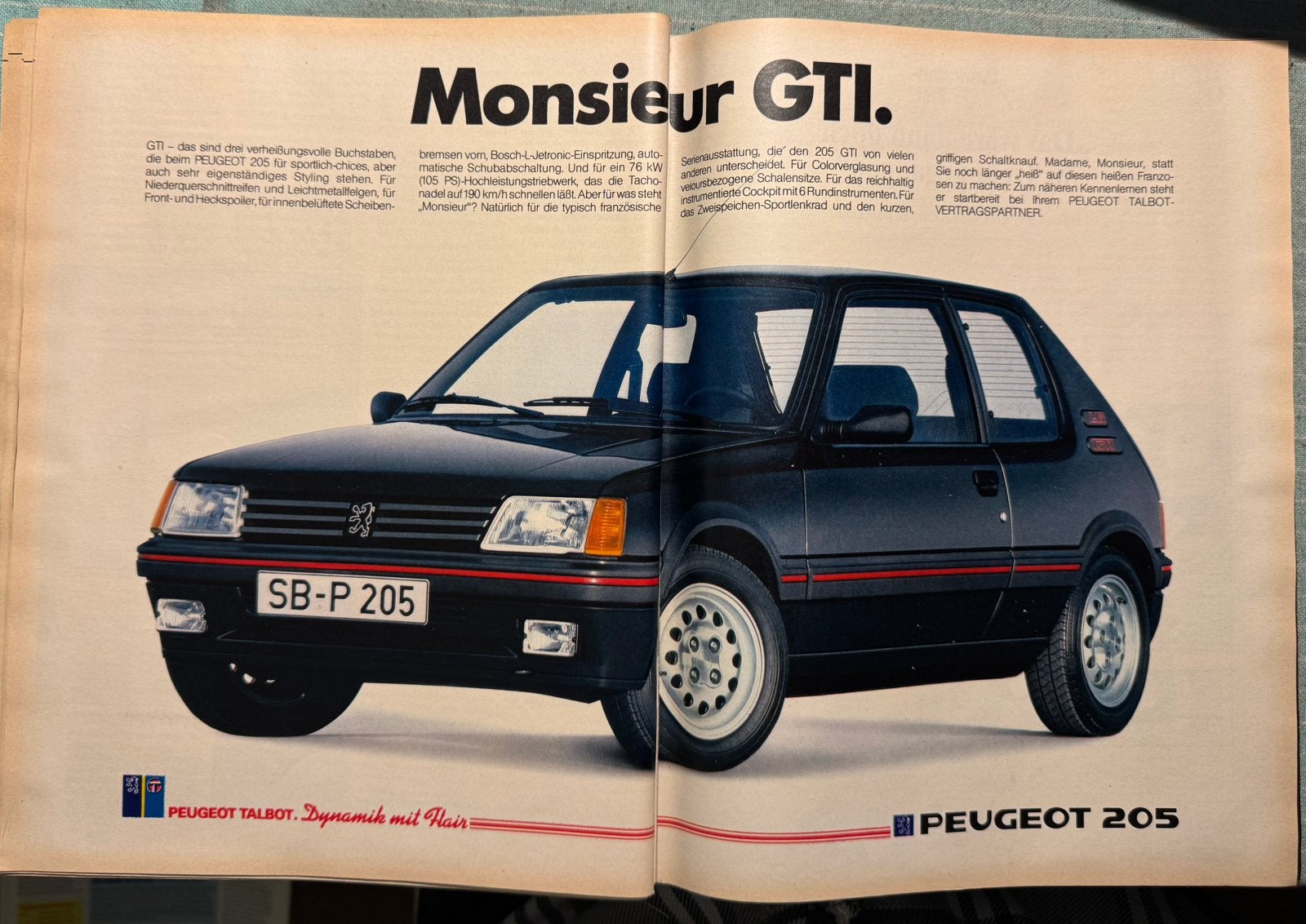 Advertentie Peugeot 205 1.6 GTI, Verzenden, Zo goed als nieuw, Auto's