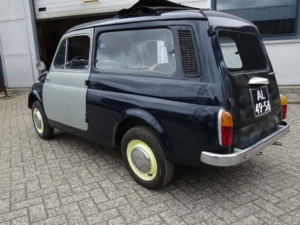 Fiat 500 0.5 Giardiniera 1972 Blauw, foto 4