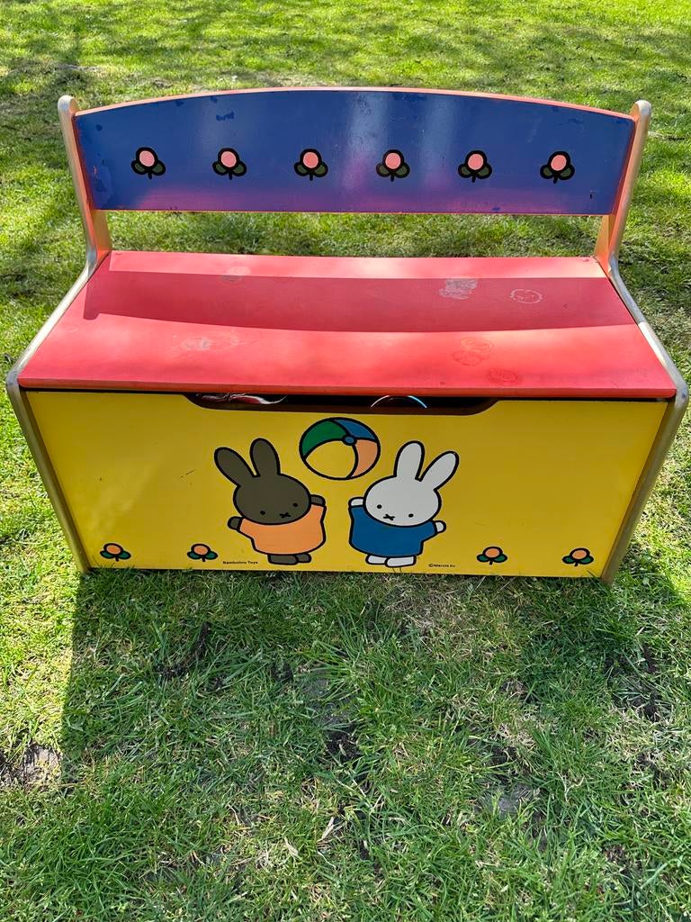 Miffy Nijntje speelgoedbankje met opbergruimte, Ophalen, Gebruikt, Stoel