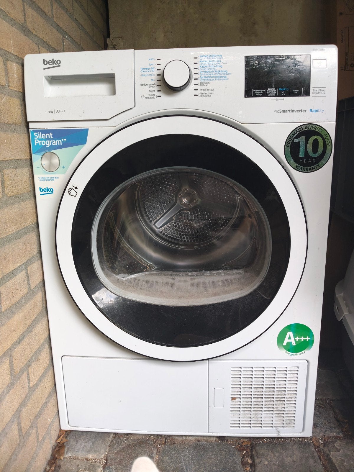 Beko ProSmartInverter RapDry 9kg A+++ Condensdroger, Ophalen