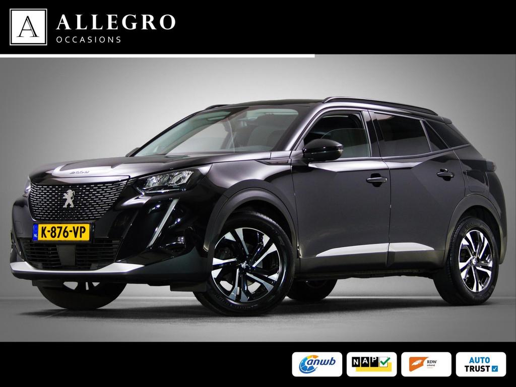 Peugeot 2008 1.2 PureTech Allure Pack (APPLE CARPLAY/ANDROID, Gebruikt, 1199 cc, Leder en Stof, Zwart
