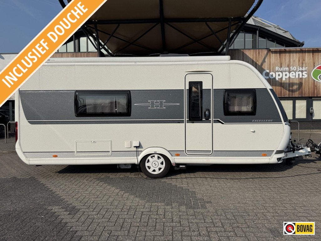 Hobby Excellent 540 WLU 2018 MOVER + LUIFEL!!!, Caravans en Kamperen, Caravans, Bedrijf, tot en met 4, 1250 - 1500 kg, Standaardzit