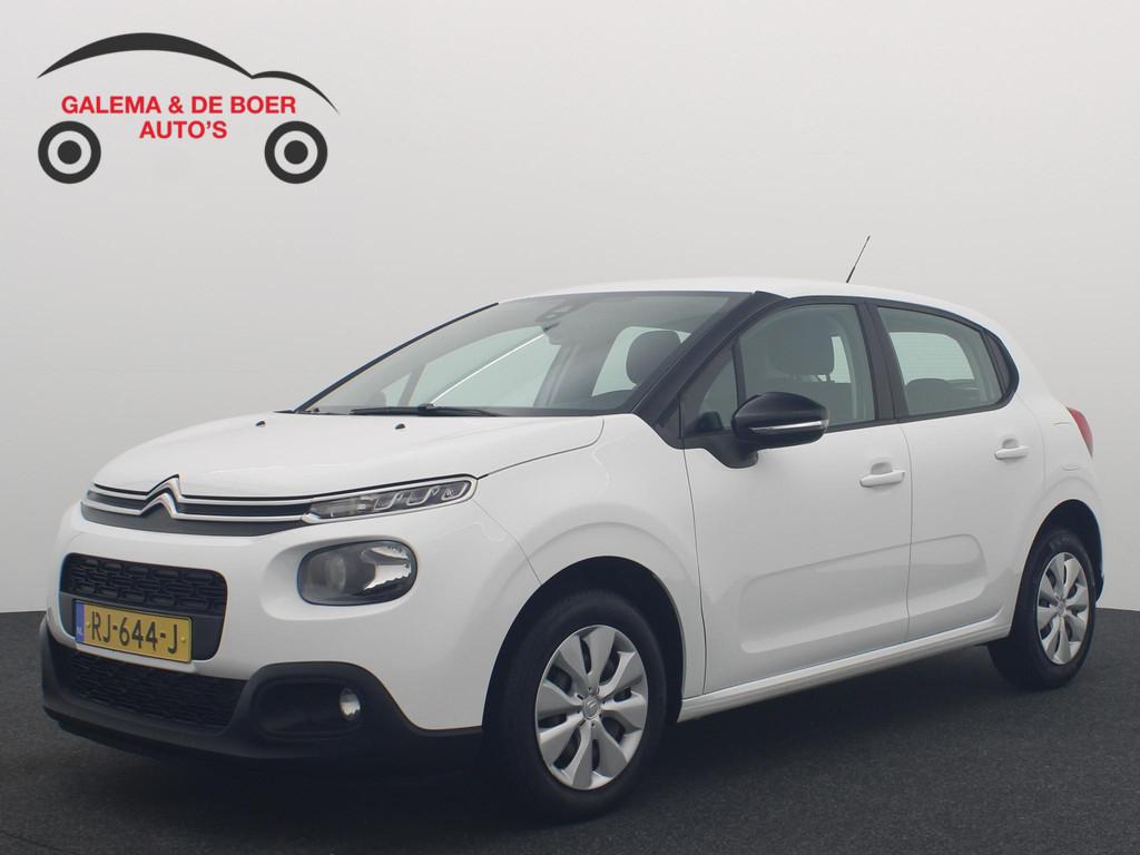 Citroen C3 1.6 BlueHDi Feel CARPLAY / NAVI / CLIMA / PDC / B, Auto's, Voorwielaandrijving, Euro 6, 4 cilinders, Wit