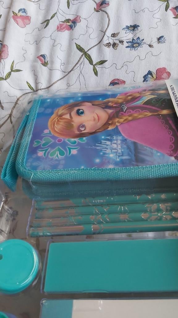 Nieuw Frozen etui met o.a. potloden, puntenslijper, liniaal, Ophalen of Verzenden, Nieuw