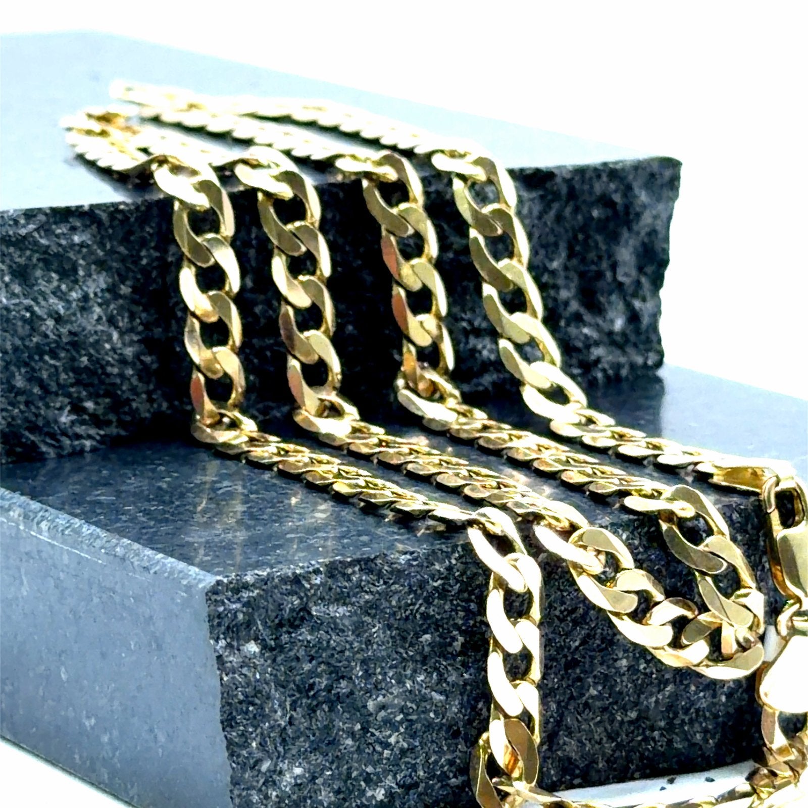 Gouden ketting - 14K - 48 cm - Schakelketting, Www.bredajuwelier.nl, Nieuw, Ophalen of Verzenden, Www.bredajuwelier.nl