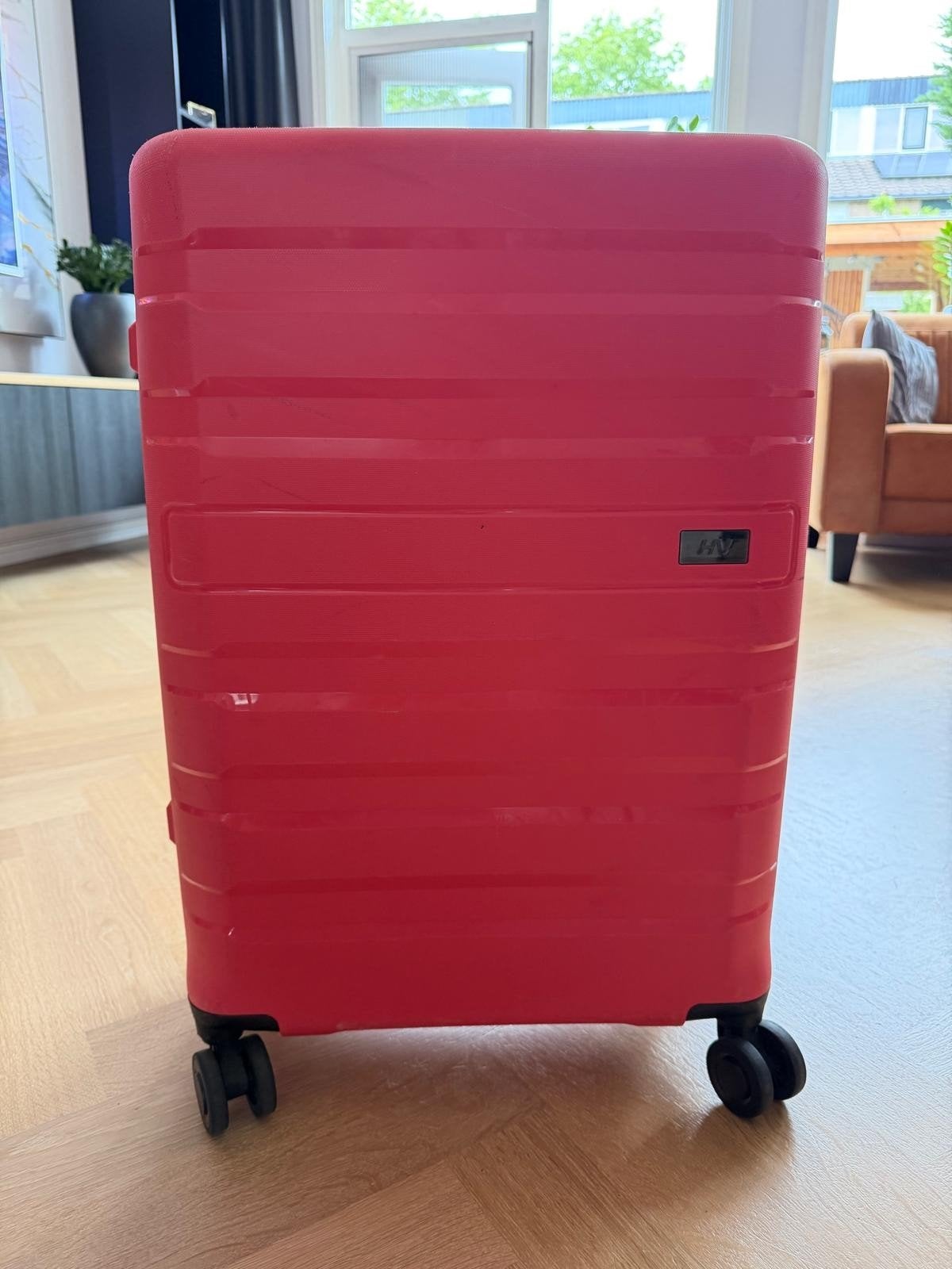 Koffer roze human natur Narbonne 4.0 medium - 67L -, Sieraden, Tassen en Uiterlijk, Koffers, Zo goed als nieuw, Hard kunststof