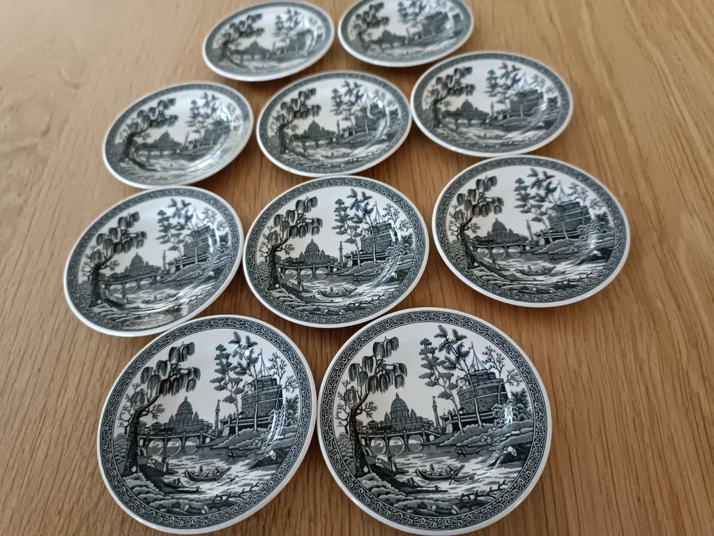 SPODE bonbonschaaltjes Vintage ROMA, Ophalen of Verzenden