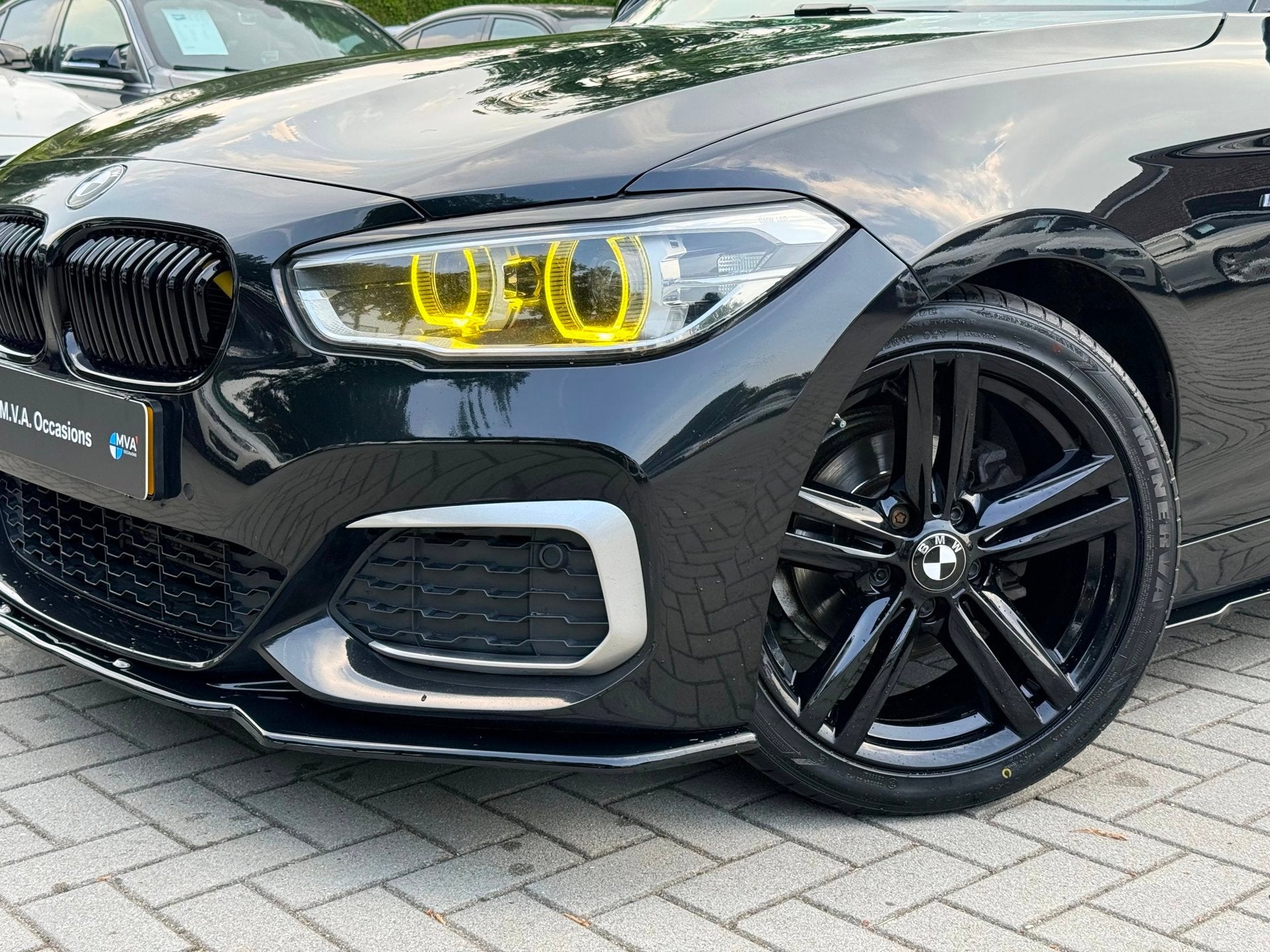 BMW 1-serie 118i Edition M Sport Shadow High Executive|M140i, Auto's, BMW, Gebruikt, Zwart, Leder, Bedrijf