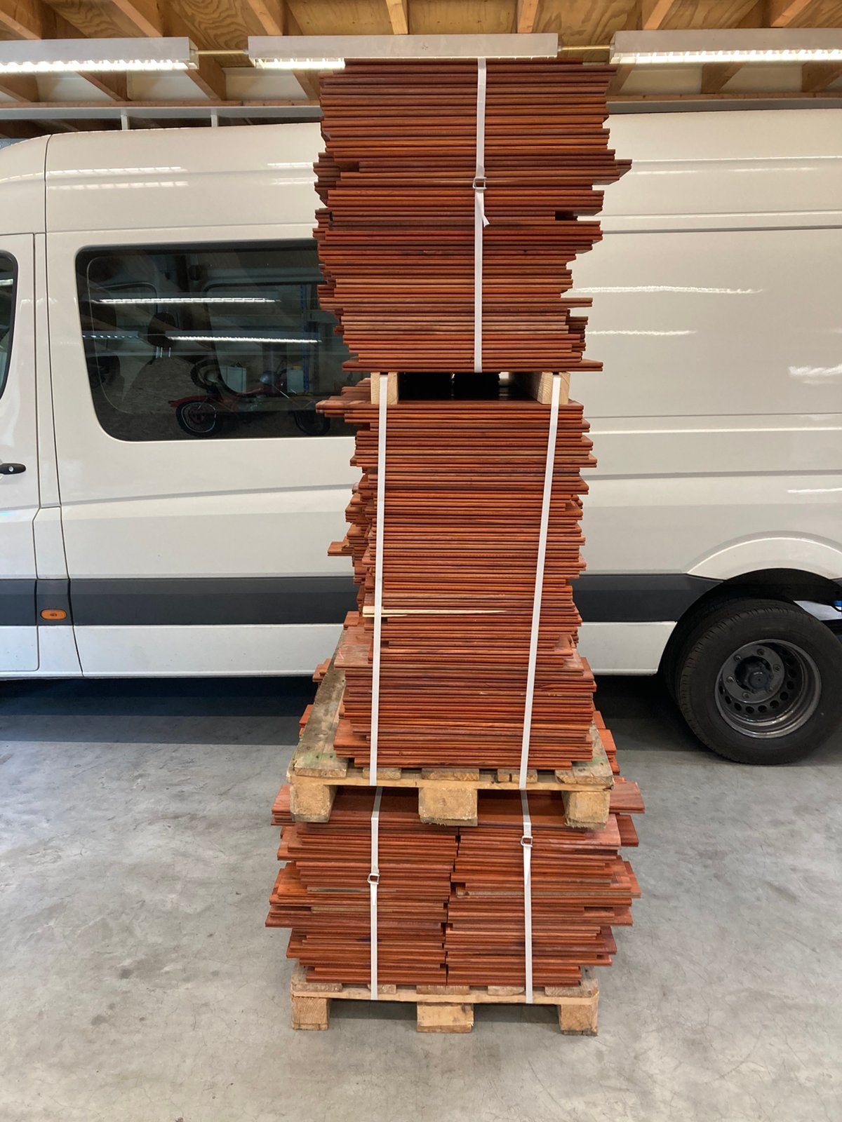 padoek plankjes rest stukken  950 stuks 40/70cm lang, Ophalen, Minder dan 25 mm, Nieuw, Plank