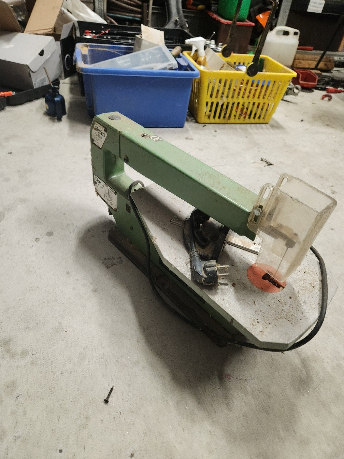 Ferm FZ-160 Figuurzaagmachine - Gebruikt, Doe-het-zelf en Verbouw, Ophalen, Minder dan 30 mm, Gebruikt, Ferm