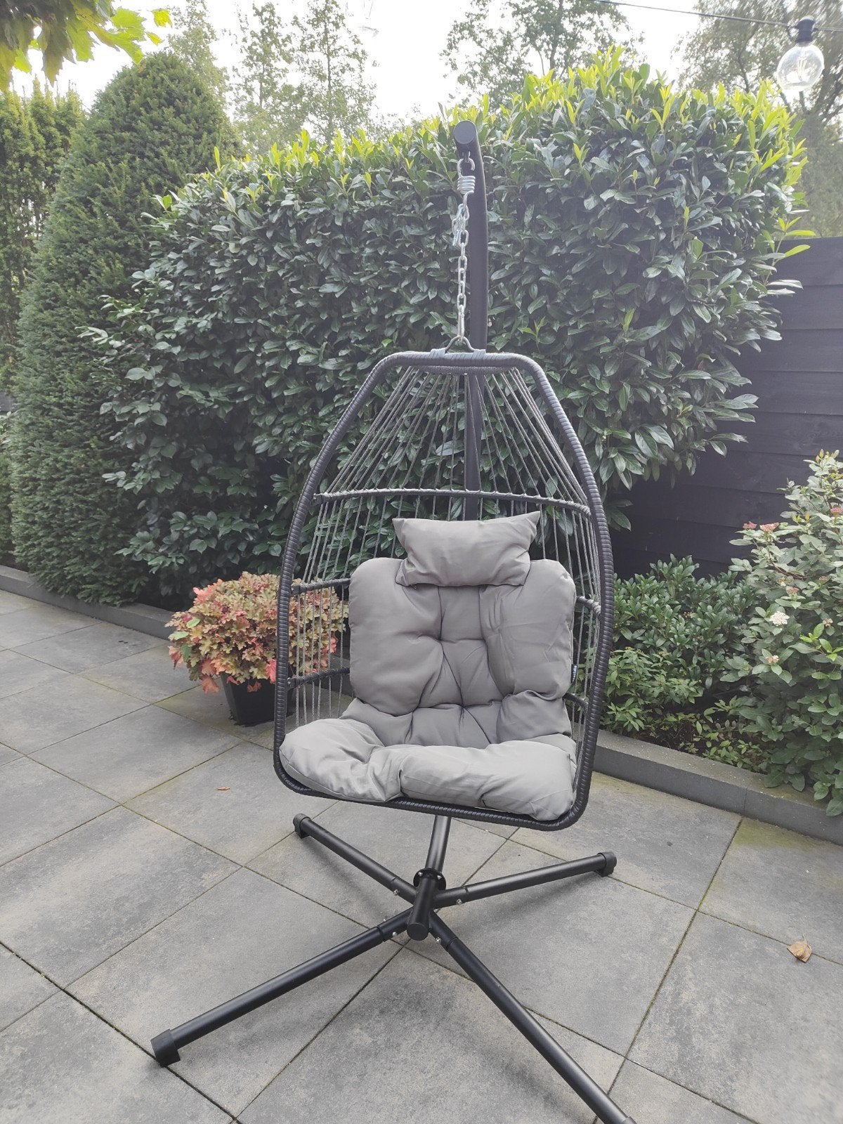 Hangstoel merk tectake, Tuin en Terras, Ophalen, Gebruikt, Rotan