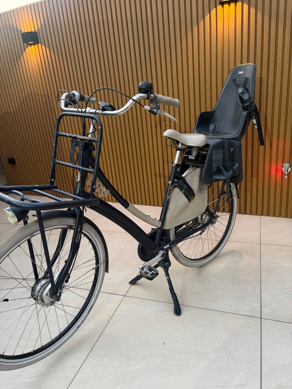 Sparta e-bike met kinderzitje, Ophalen, Minder dan 30 km per accu, Sparta, Gebruikt