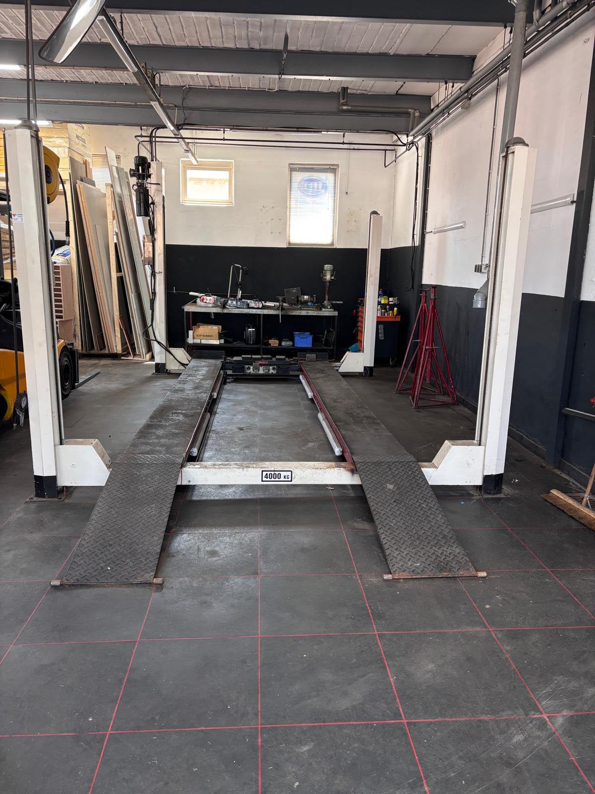 Union Hefbrug 2009 - 4000 kg met hydrolischekrik 2ton, Auto diversen, Autogereedschap, Ophalen, Gebruikt