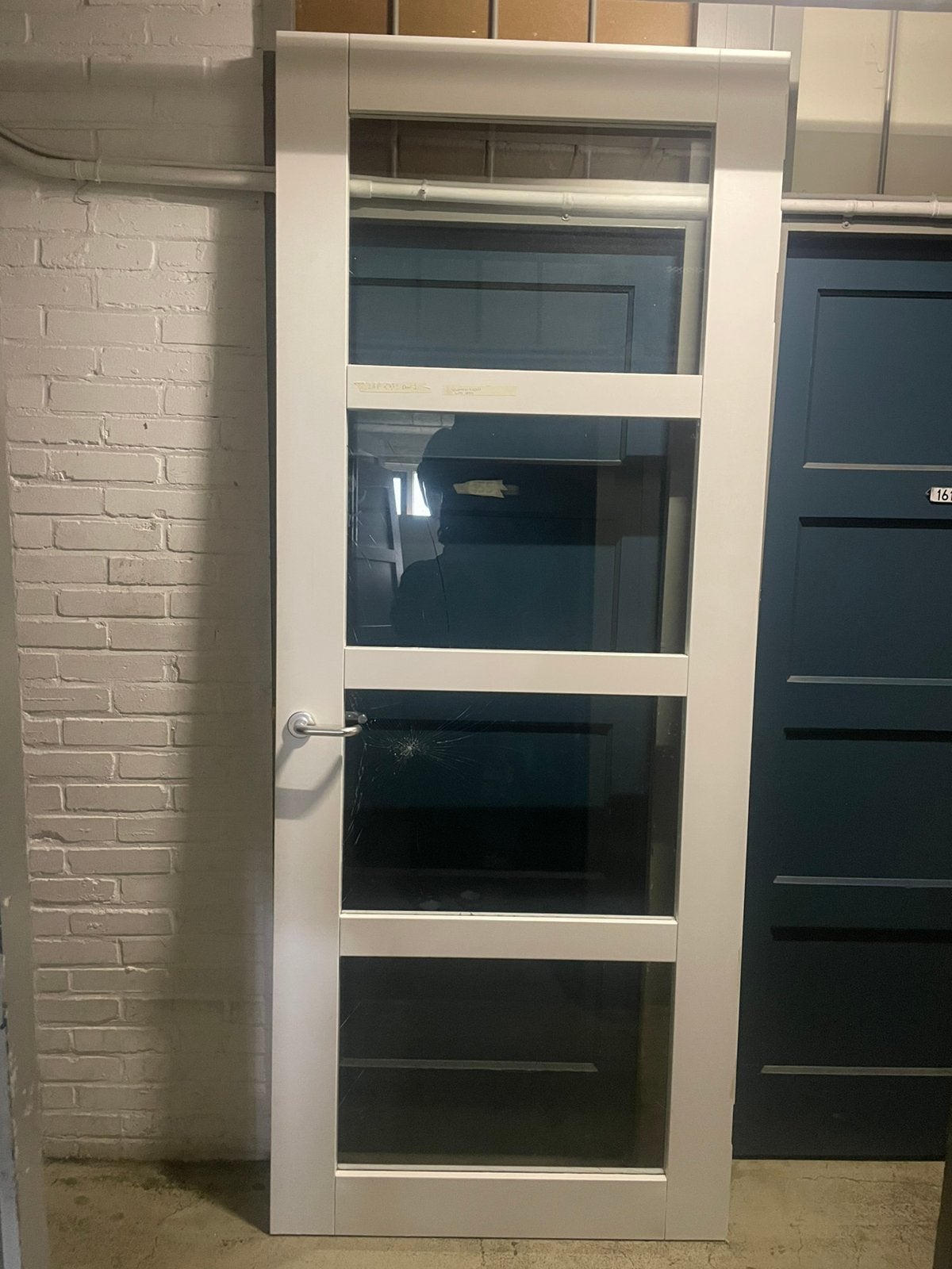 Svedex Cameo deur glas 2.31 x 93.1 incl beslag links open, Ophalen, Glas, Binnendeur, 215 cm of meer