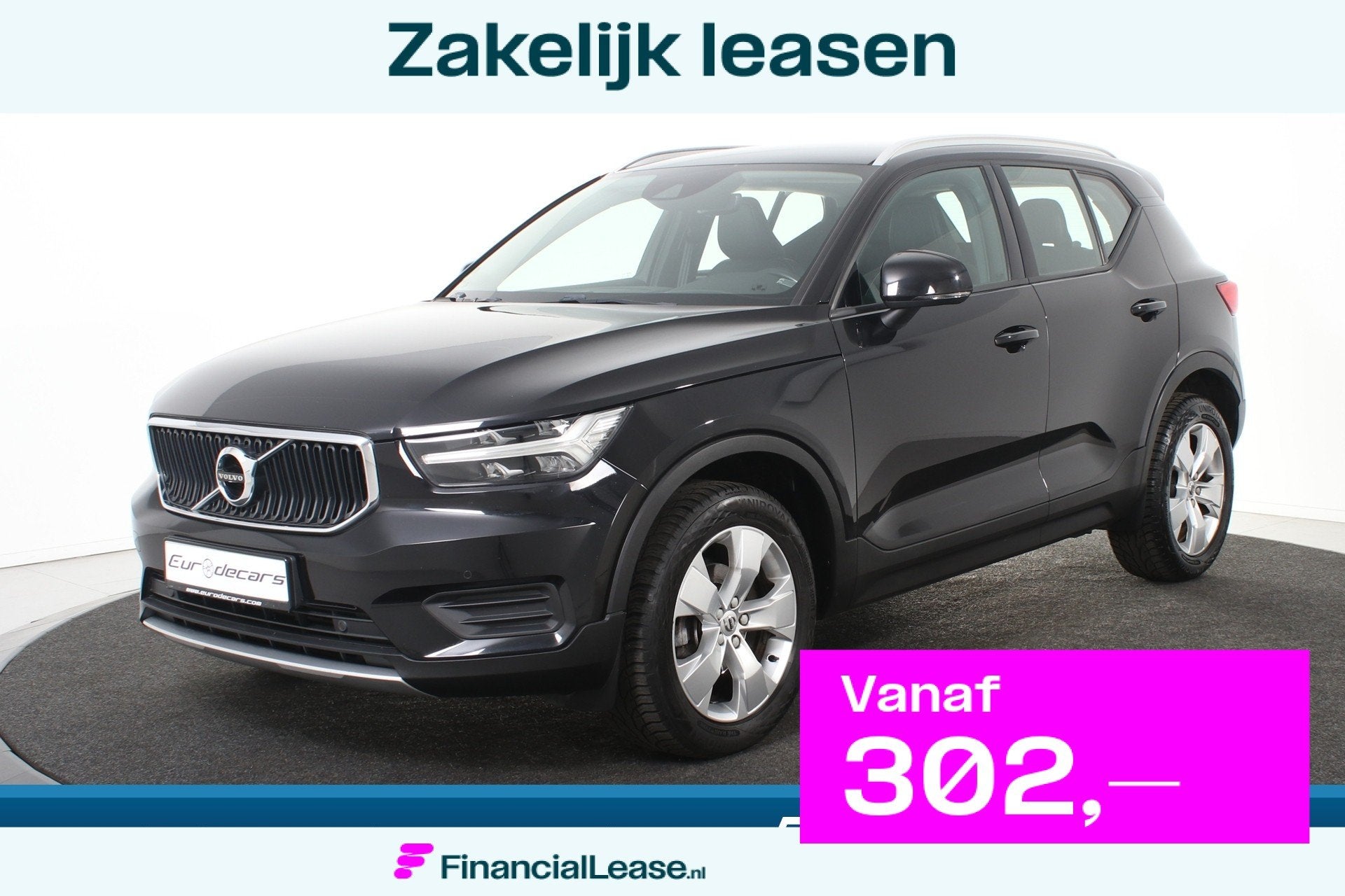 Volvo XC40 2.0 D3 Momentum *Navigatie*Trekhaak*Standkachel*, Gebruikt, 4 cilinders, Leder en Stof, Zwart