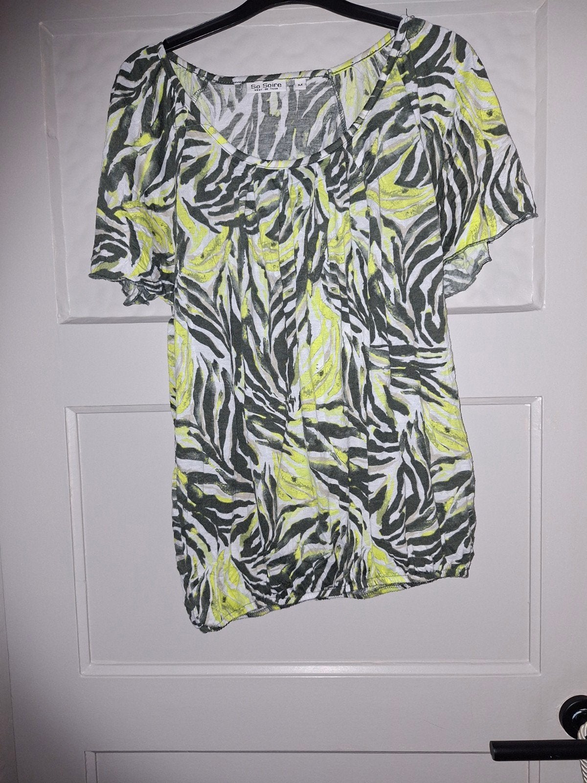 So Soire top met zebraprint - Maat L, So Soire, Meerkleurig, Maat 42/44 (L), Ophalen of Verzenden