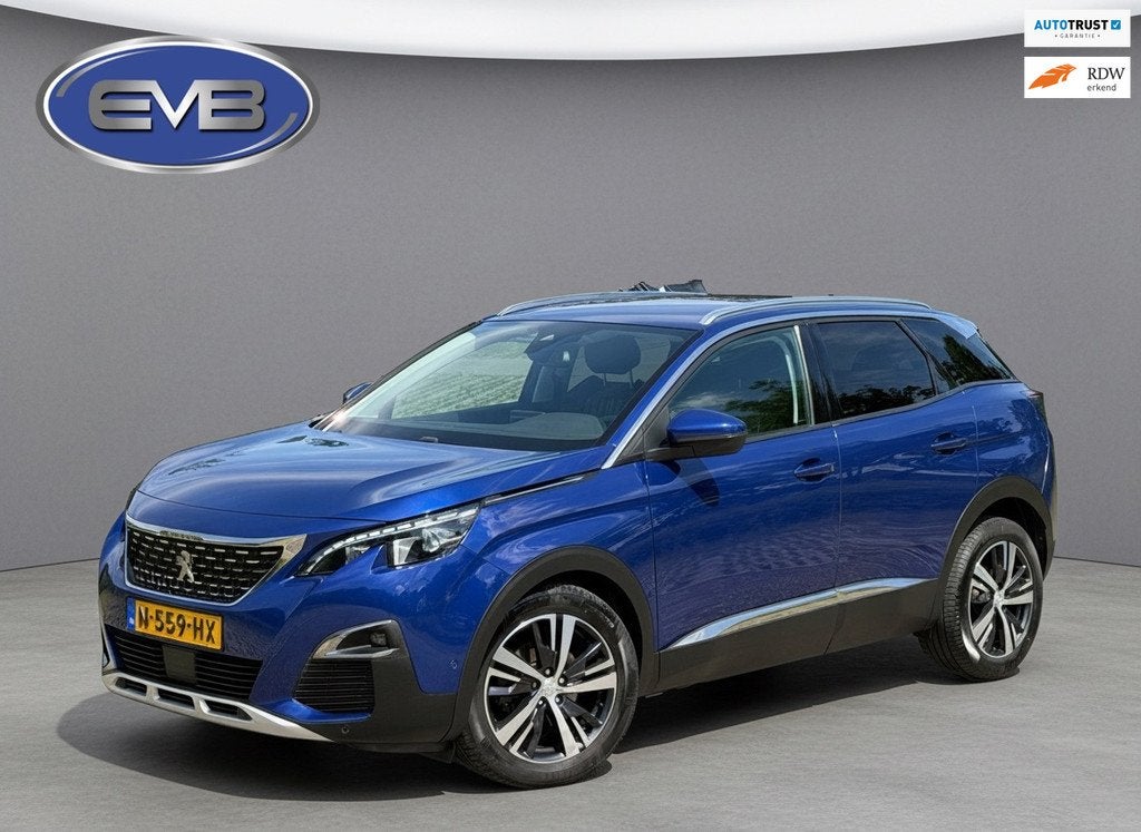 Peugeot 3008 1.2 PureTech AUTOMAAT Allure, achteruitrijcamer, Gebruikt, Euro 6, 1199 cc, Blauw