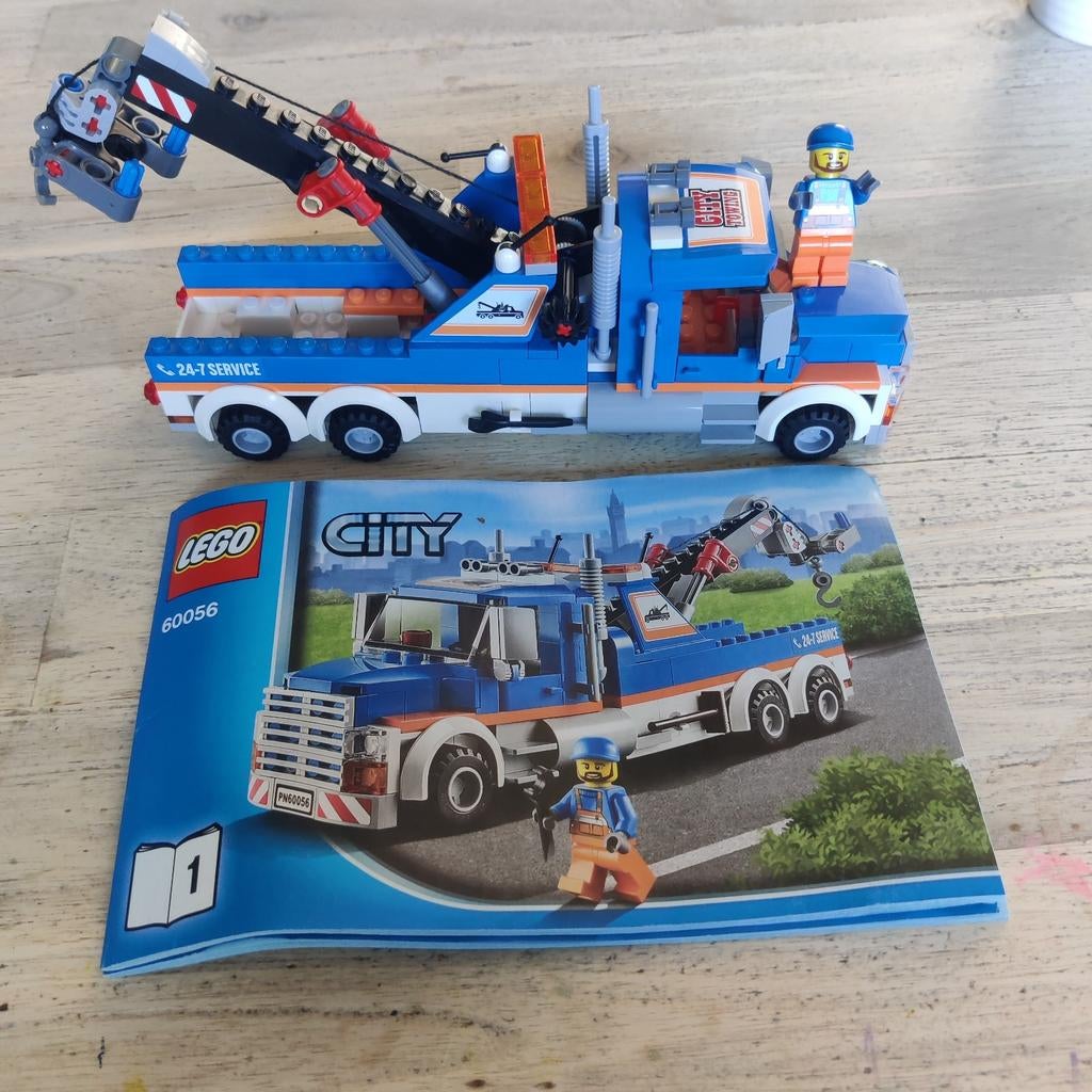Lego City Takelwagen 60056 - Compleet met instructies, Compleet, City, Lego, Ophalen of Verzenden