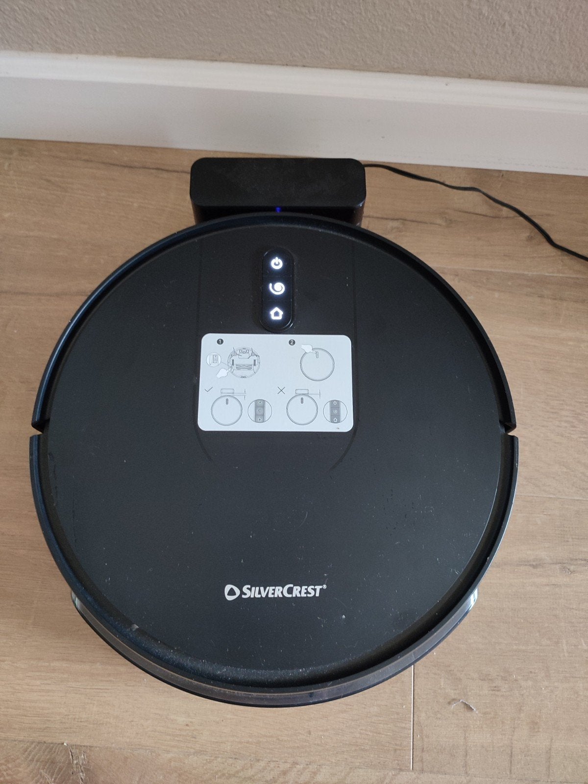 robotstofzuiger met dweil functie silvercrest, Witgoed en Apparatuur, Stofzuigers, Ophalen, Zo goed als nieuw, Robotstofzuiger