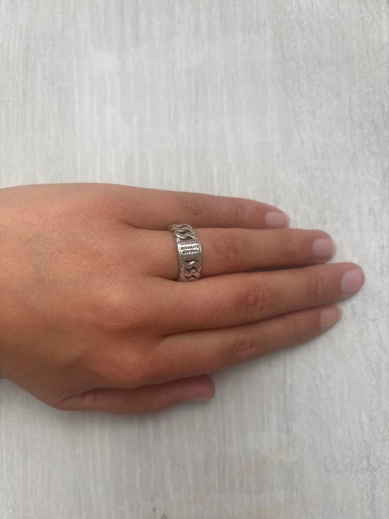 Buddha to Buddha ring maat 17 - Zilver, Sieraden, Tassen en Uiterlijk, Ringen, Ophalen, Gebruikt, 17 tot 18, Dame of Heer
