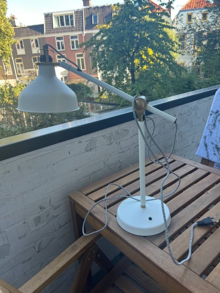 IKEA RANARP bureaulamp ecru – zo goed als nieuw, Bureaulamp, 42 cm, Wit, Zo goed als nieuw
