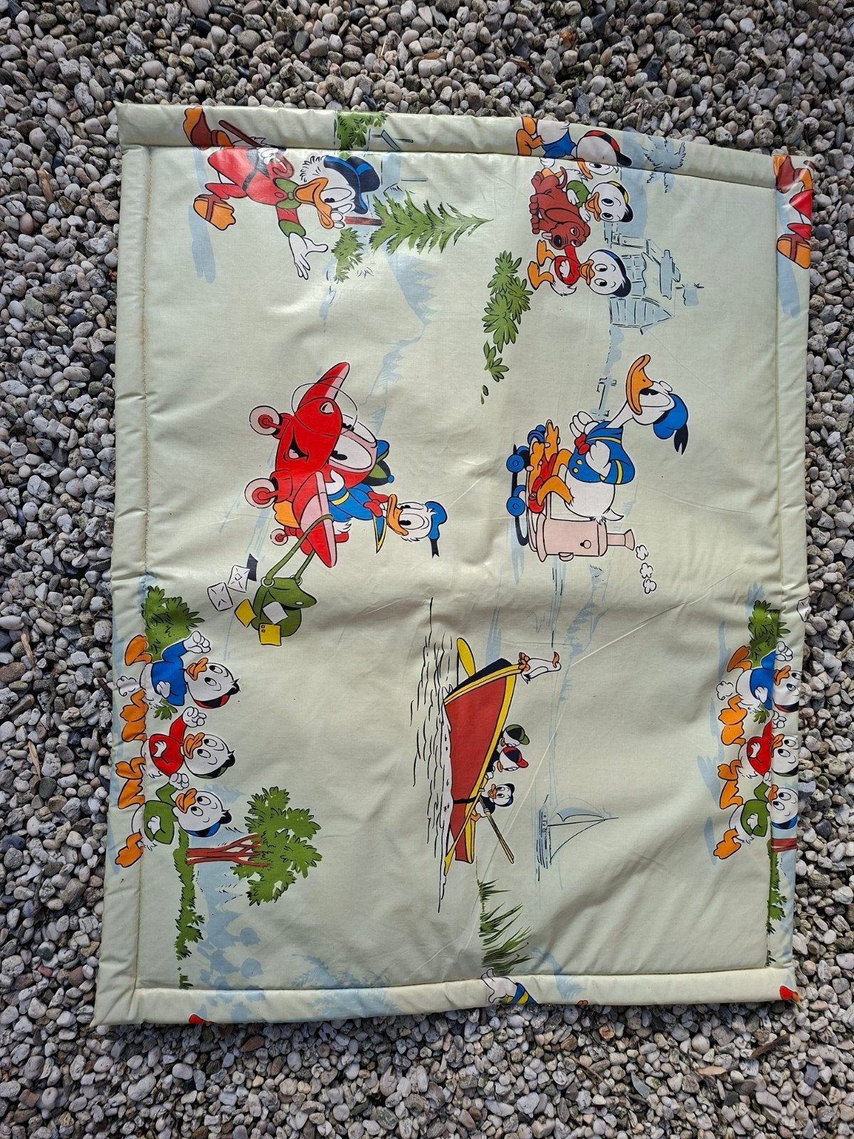 Vintage Donald Duck Boxkleed - Afneembaar Plastic, Ophalen of Verzenden, Gebruikt, Speelkleed