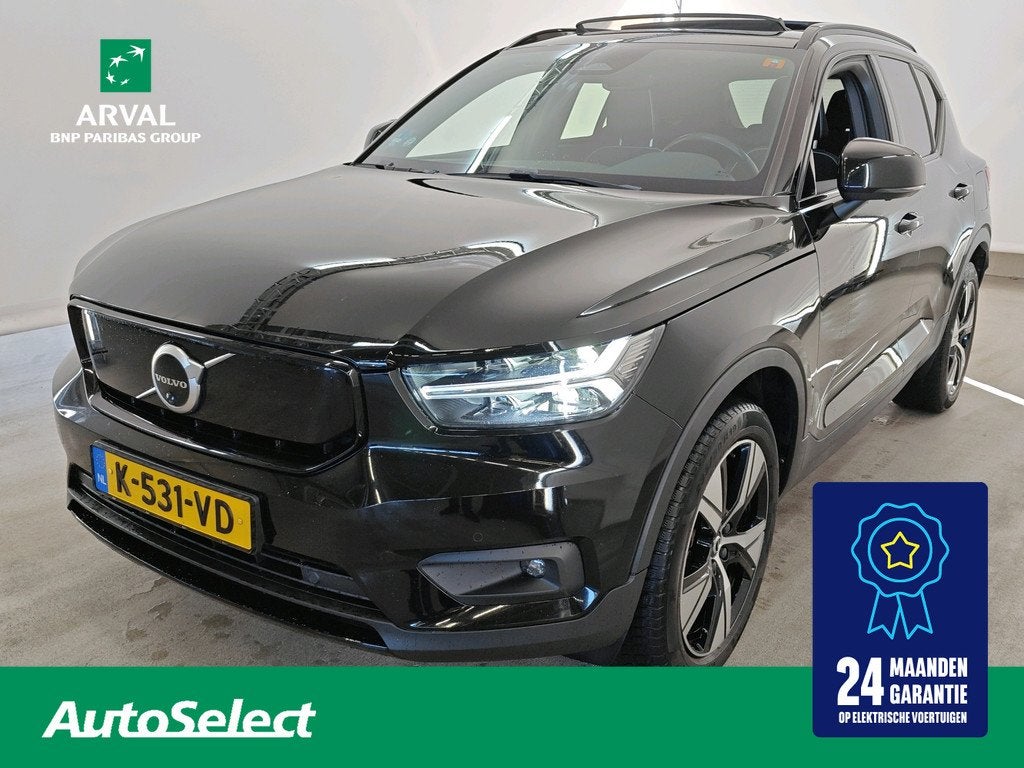 Volvo XC40 78kWh 408pk Recharge P8 AWD R-Design | SOH 90% |, Auto's, Volvo, 1300 min, Gebruikt, Zwart, Zwart