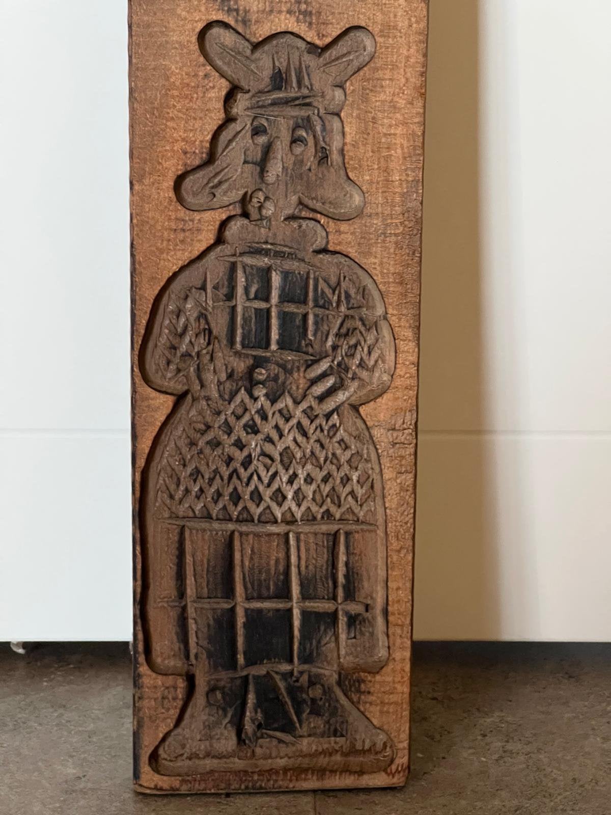 Oude houten speculaasplank, Ophalen, Zo goed als nieuw