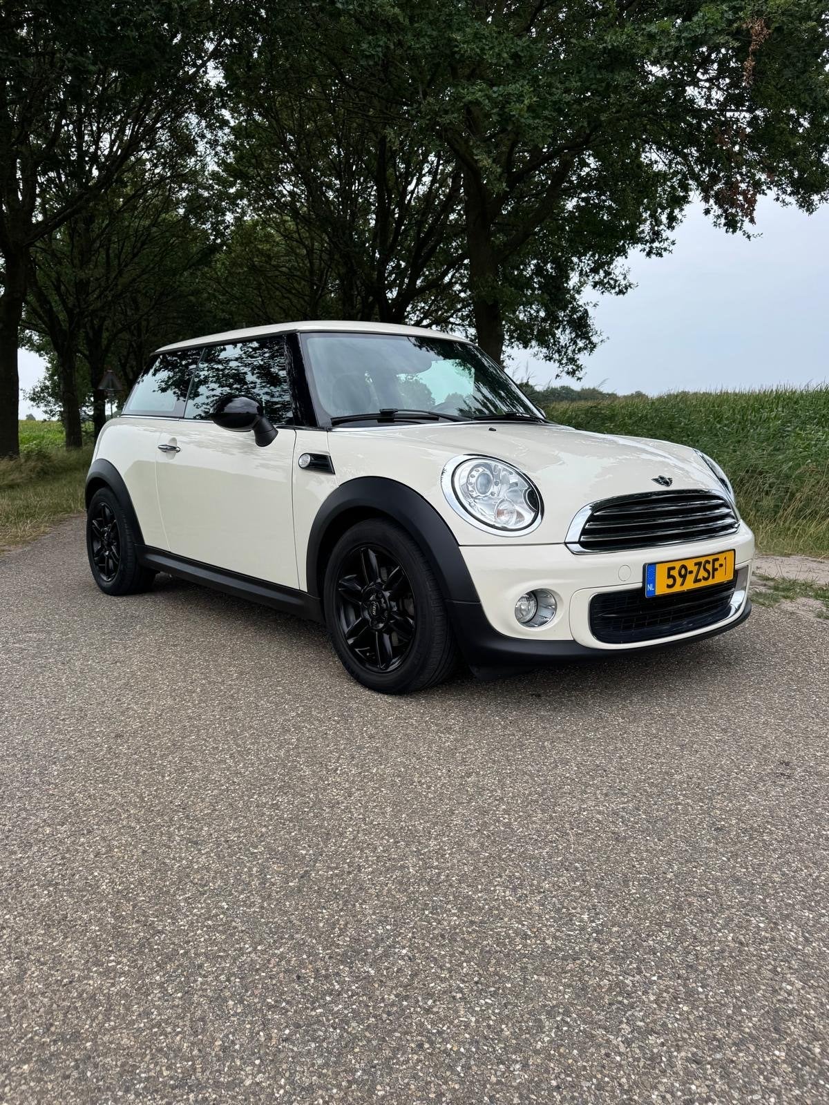Mini 1.6 ONE 55KW 2013 pepper white, 125XXX km NAP, Voorwielaandrijving, 74 pk, 4 cilinders, 4 stoelen