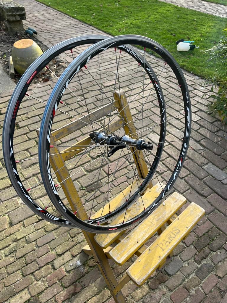 Shimano carbon wielset 28” velgrem wh-rs80, Fietsen en Brommers, Ophalen of Verzenden, Gebruikt