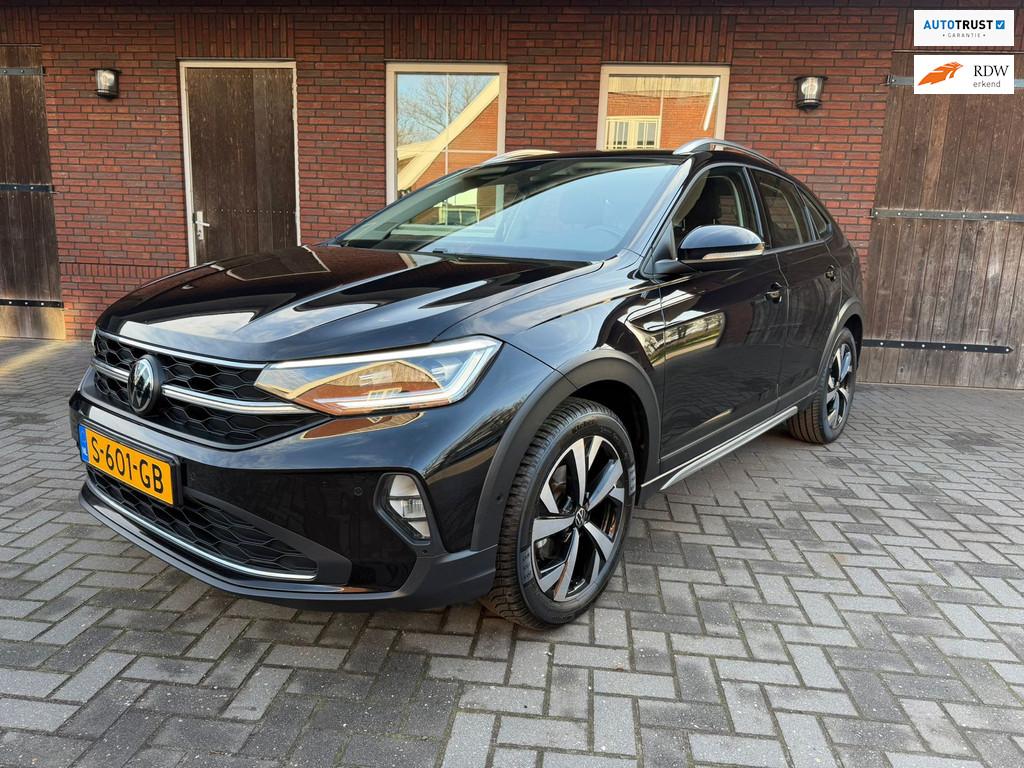Volkswagen Taigo 1.0 TSI Style Automaat| Trekhaak| ACC| Came, 1160 kg, Gebruikt, Leder en Stof, Zwart
