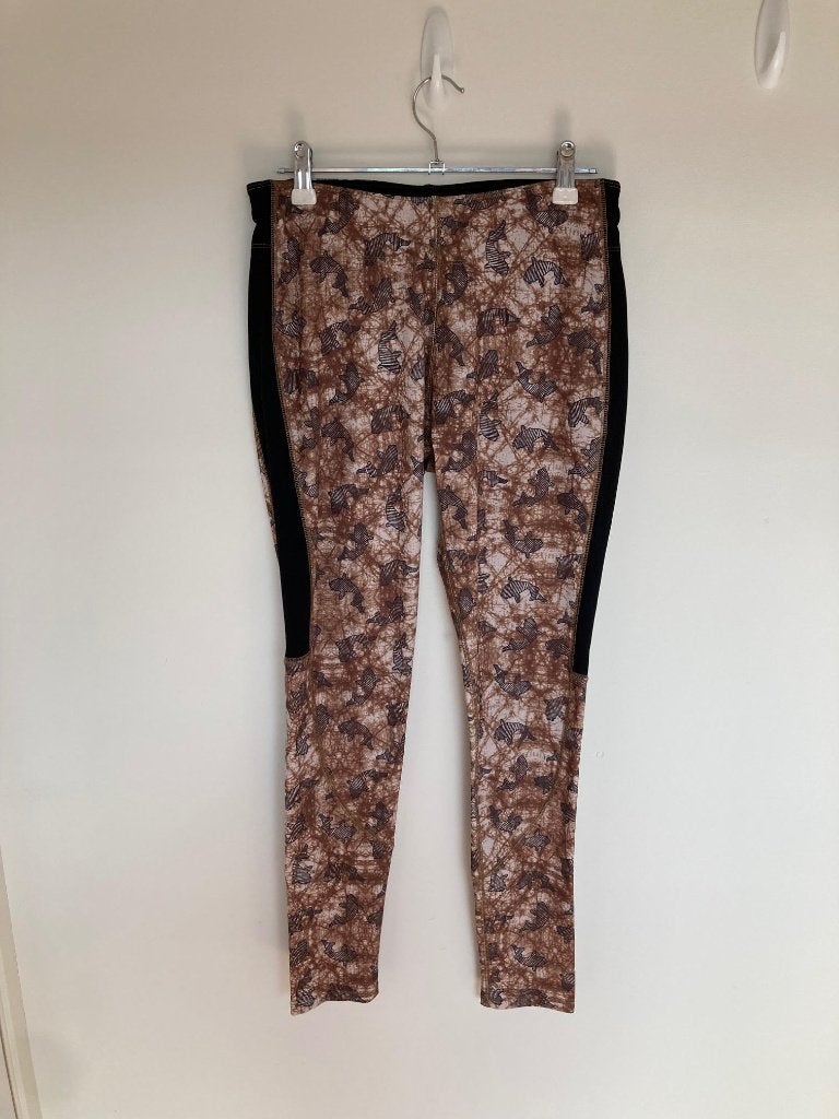 10Days yoga legging bruin zwart maat 1 (36/38), Bruin, Online@10dayslifestyle.nl, 10days, Maat 36 (S)