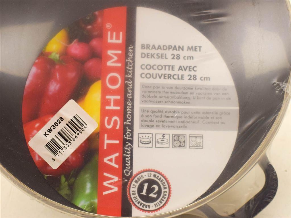 Watshome Braadpan met deksel 51277, Ophalen of Verzenden, Gebruikt, Gietijzer