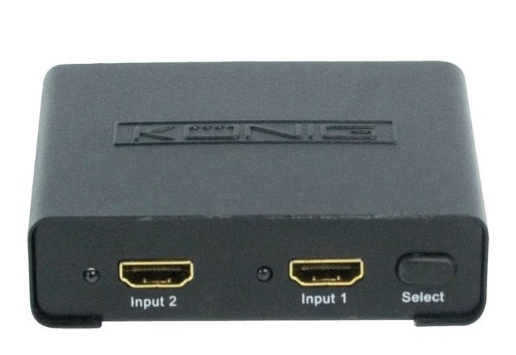 KÖNIG KN-HDMISW10 2-poorts HDMI Schakelaar, Ophalen of Verzenden, Zo goed als nieuw