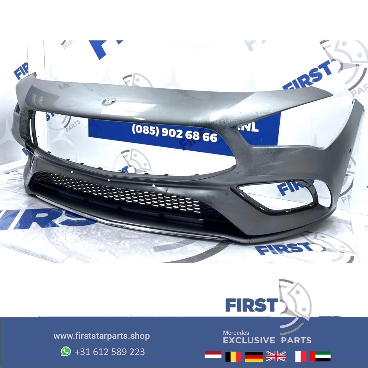 W118 BUMPER CLA AMG VOORBUMPER A1188853901 C118 ZWART WIT GR