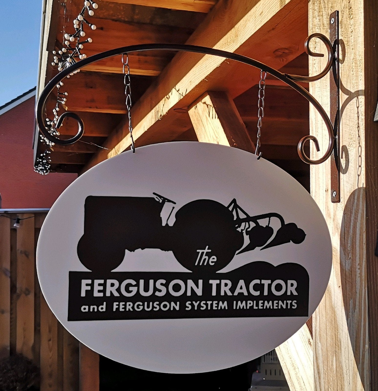 Dubbelzijdig MASSEY FERGUSON uithangbord, Verzamelen, Ophalen of Verzenden, Nieuw, Reclamebord