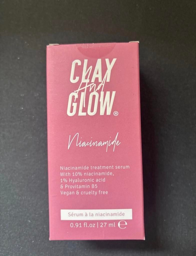 Clay And Glow Niacinamide Serum - Nieuw, Ophalen of Verzenden, Nieuw, Gehele gezicht, Verzorging