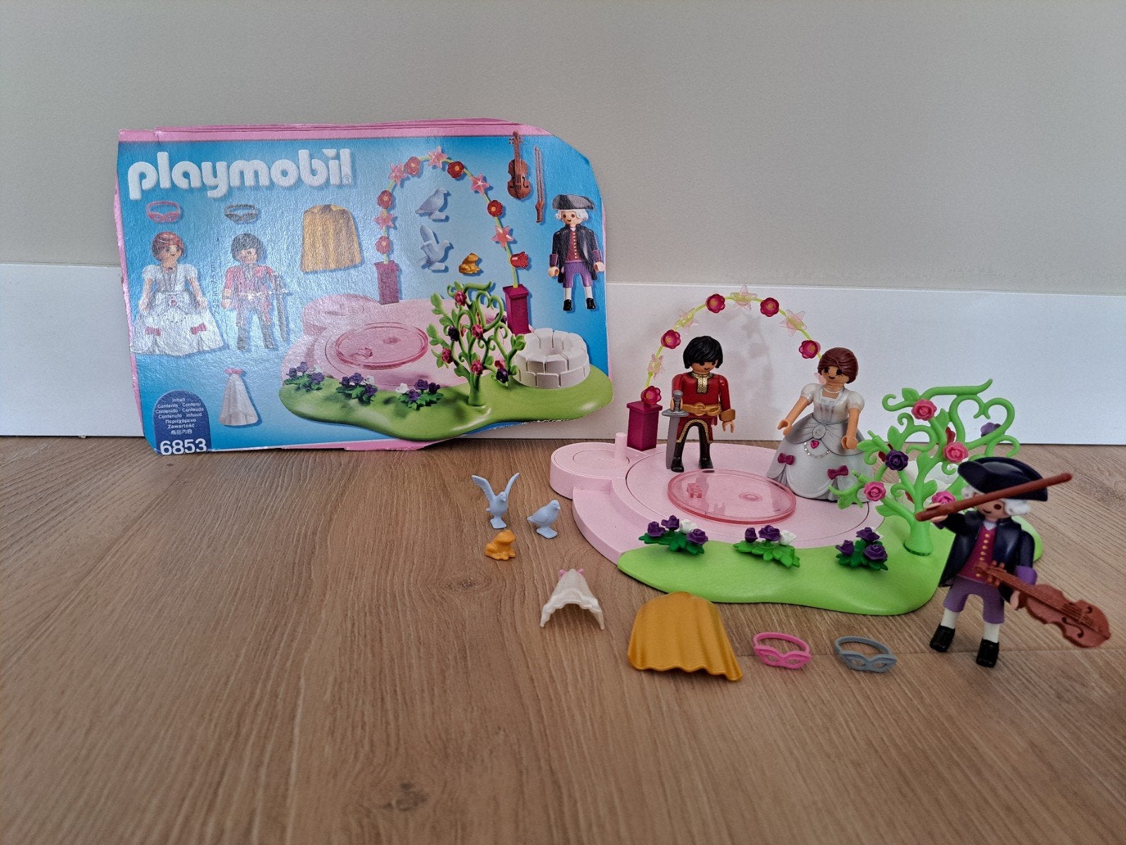Playmobil 6853 gemaskerd koninklijk paar COMPLEET, Ophalen of Verzenden, Zo goed als nieuw, Complete set