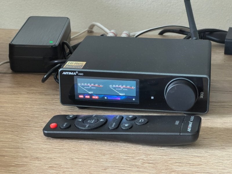 AIYIMA A80 mini klasse-D stereoversterker met DAC in OVP, Overige merken, Ophalen of Verzenden, Zo goed als nieuw, 120 watt of meer