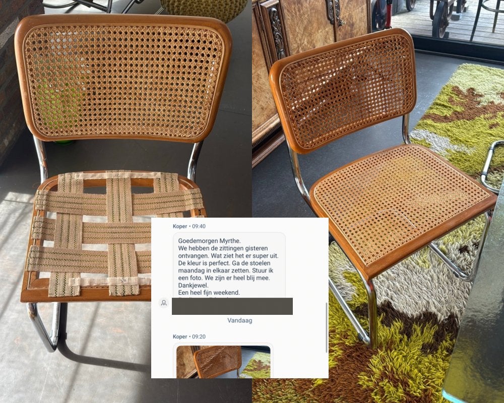 Foto 2 van Marcel Breuer stoel zitting repareren? Nu voor €55!