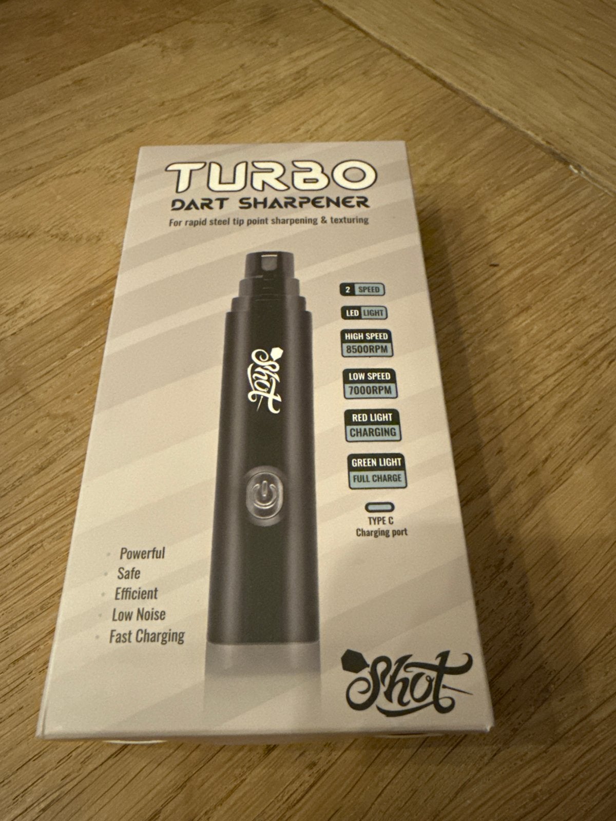 Nieuwe Shot Turbo Dart Sharpener - Elektrisch & Oplaadbaar, Sport en Fitness, Ophalen of Verzenden, Nieuw, Overige typen, Elektronisch