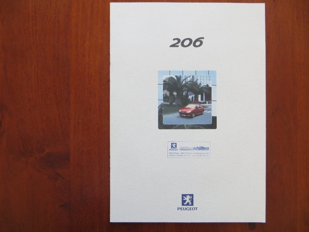 Peugeot 206 (juni 2000) XN t/m GTI, Ophalen of Verzenden, Nieuw, Peugeot