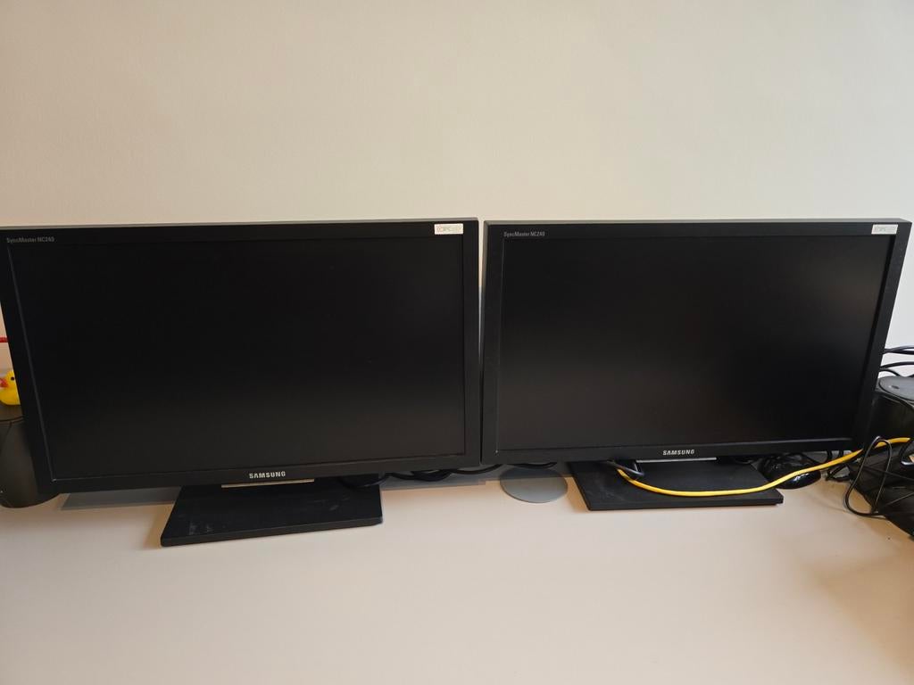 Samsung SyncMaster NC240 - Set van 2 schermen, Computers en Software, Monitoren, Ophalen, Gebruikt, Full HD, Samsung