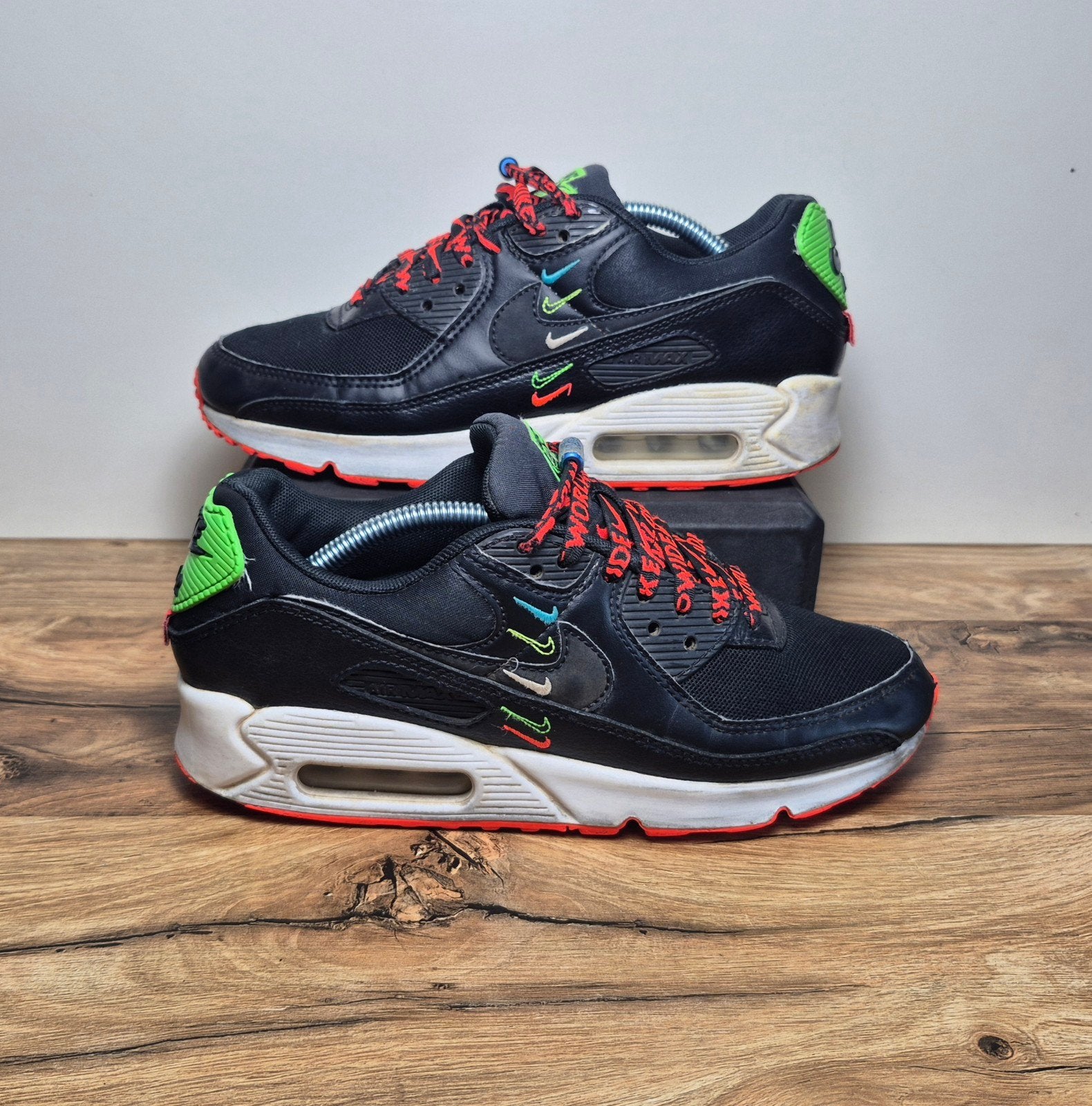 Nike Air Max 90 Worldwide – Zwart – Maat EU 38, Verzenden, Zwart, Sneakers of Gympen, Nvt