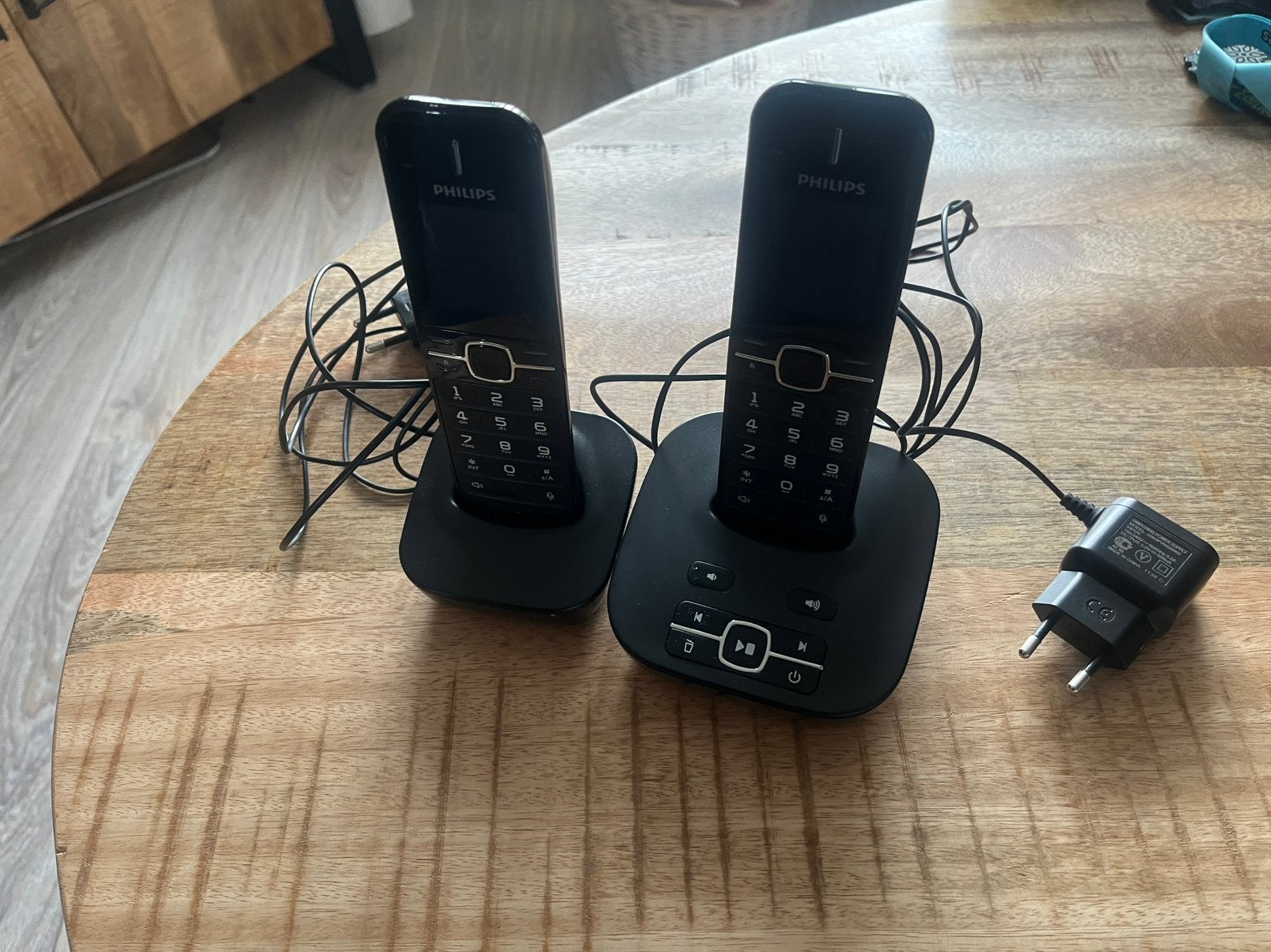 Philips handset huistelefoon set, Telecommunicatie, Ophalen of Verzenden, Gebruikt, 2 handsets