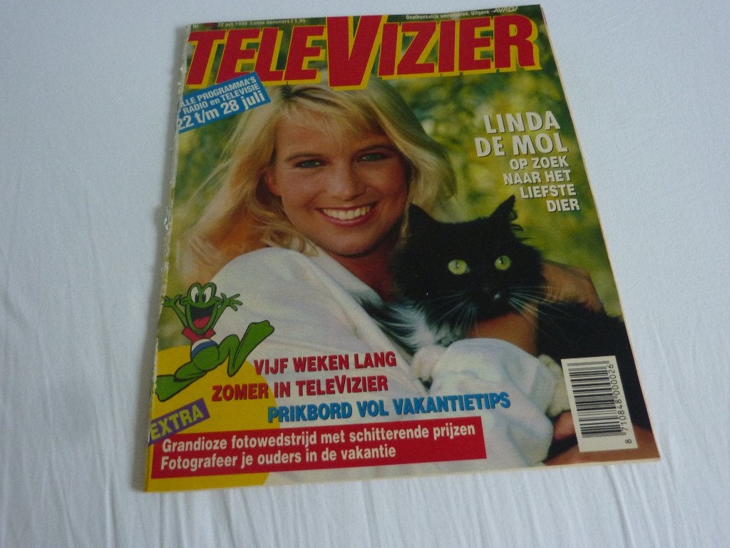 TELEVIZIER 1989-A GRONLOH-MISS UNIVERSE-D HASSELHOFF-DE MOL, Verzenden, 1980 tot heden, Tijdschrift