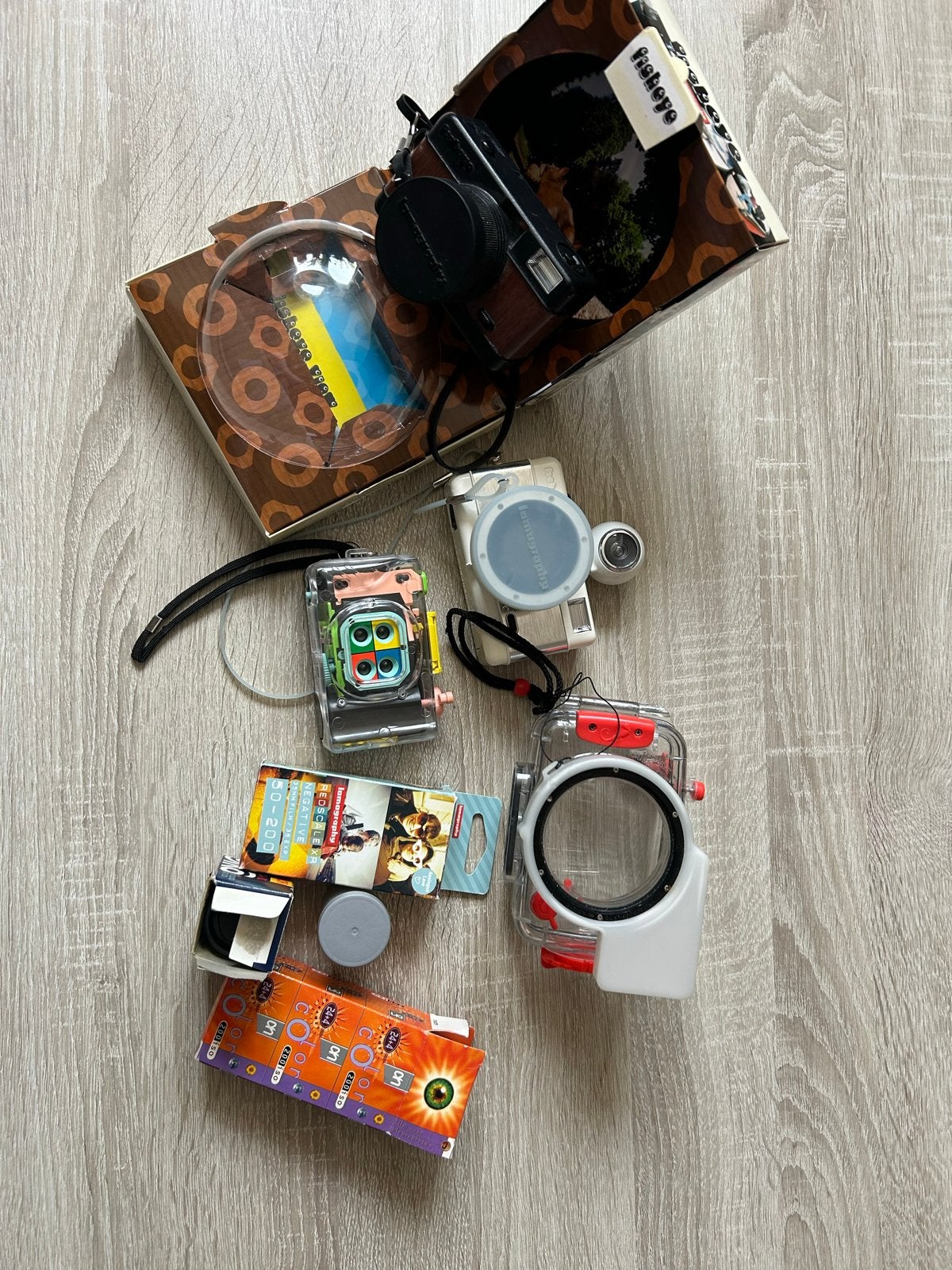 Lomography camera's met Submarine en fotorolletjes, Ophalen of Verzenden, Gebruikt, Compact, Overige Merken