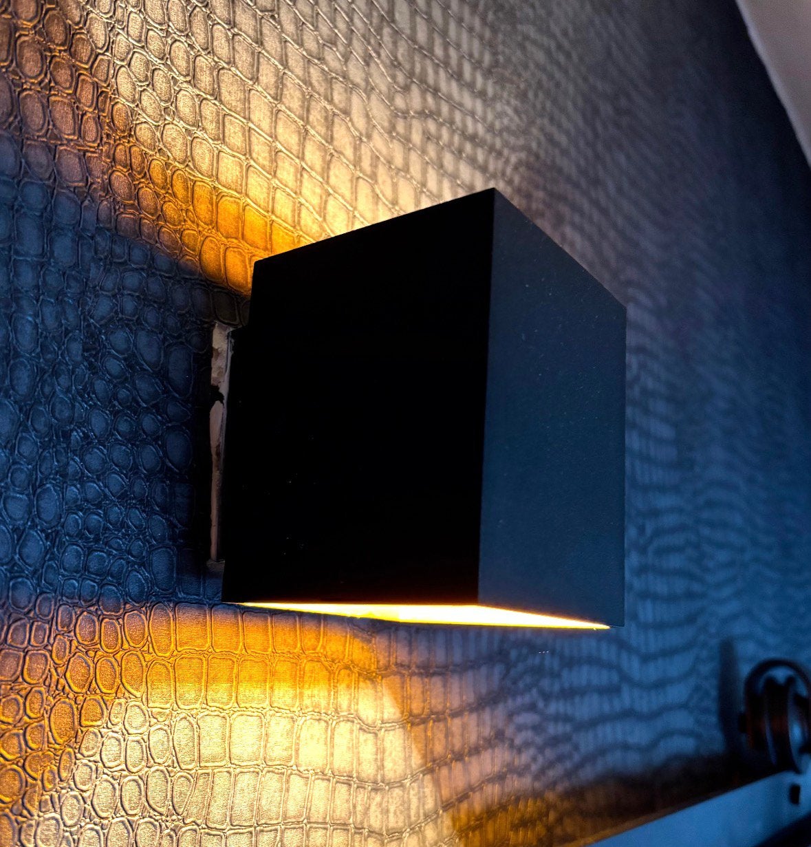 Wandlamp kubus, Ophalen, Zo goed als nieuw