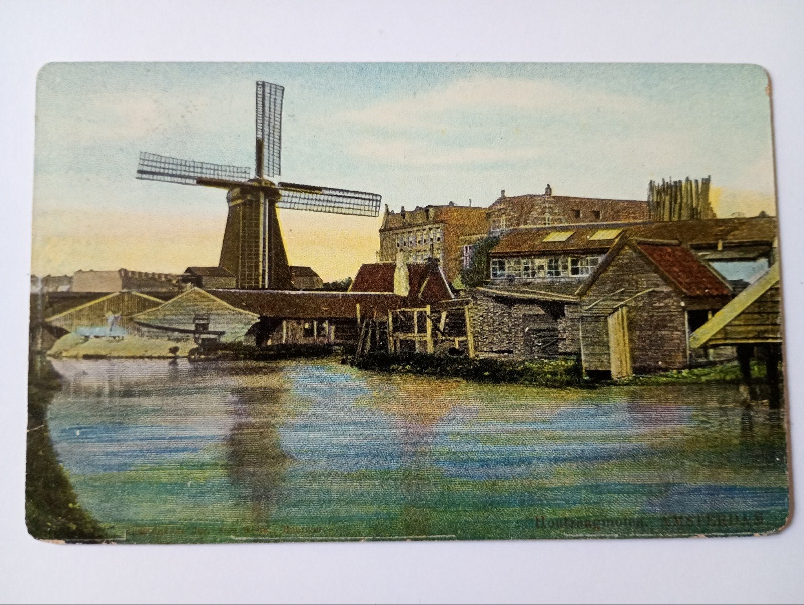 Amsterdam Molen 1906, Ophalen of Verzenden, Voor 1920, Gelopen, Noord-Holland