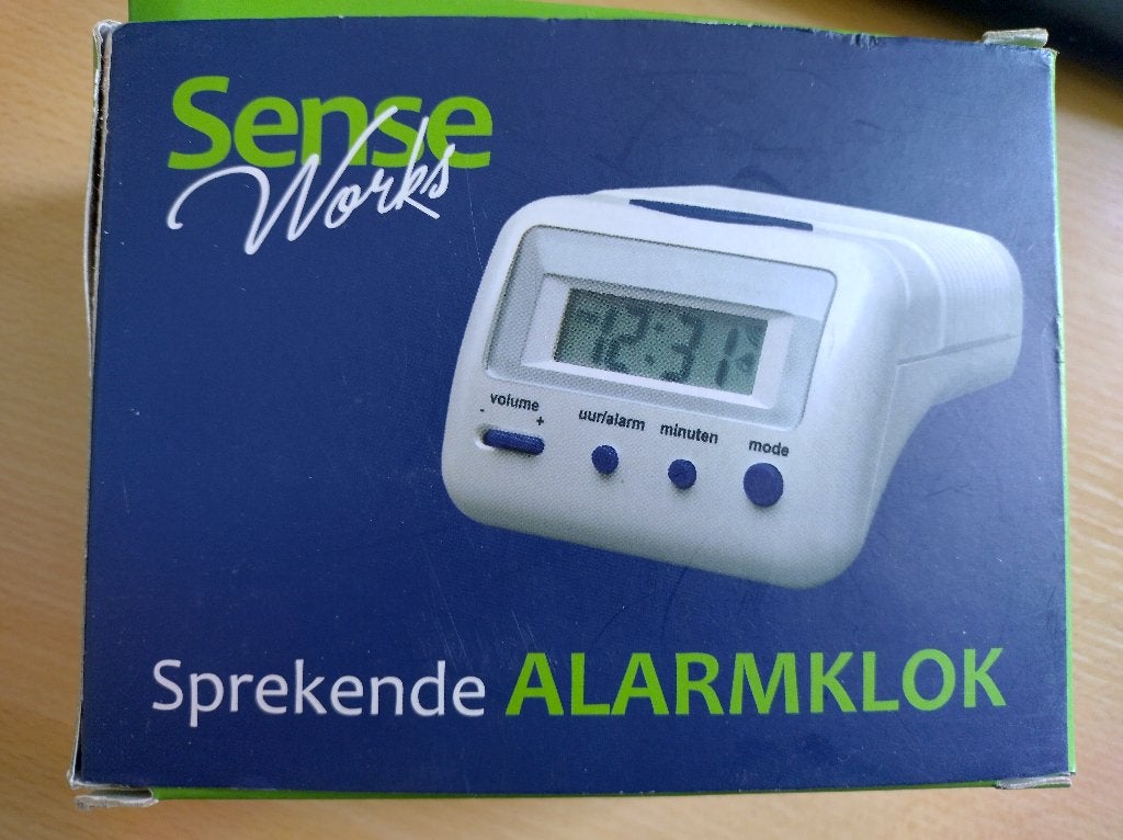 Sense works sprekende alarmklok, Ophalen, Gebruikt, Digitaal